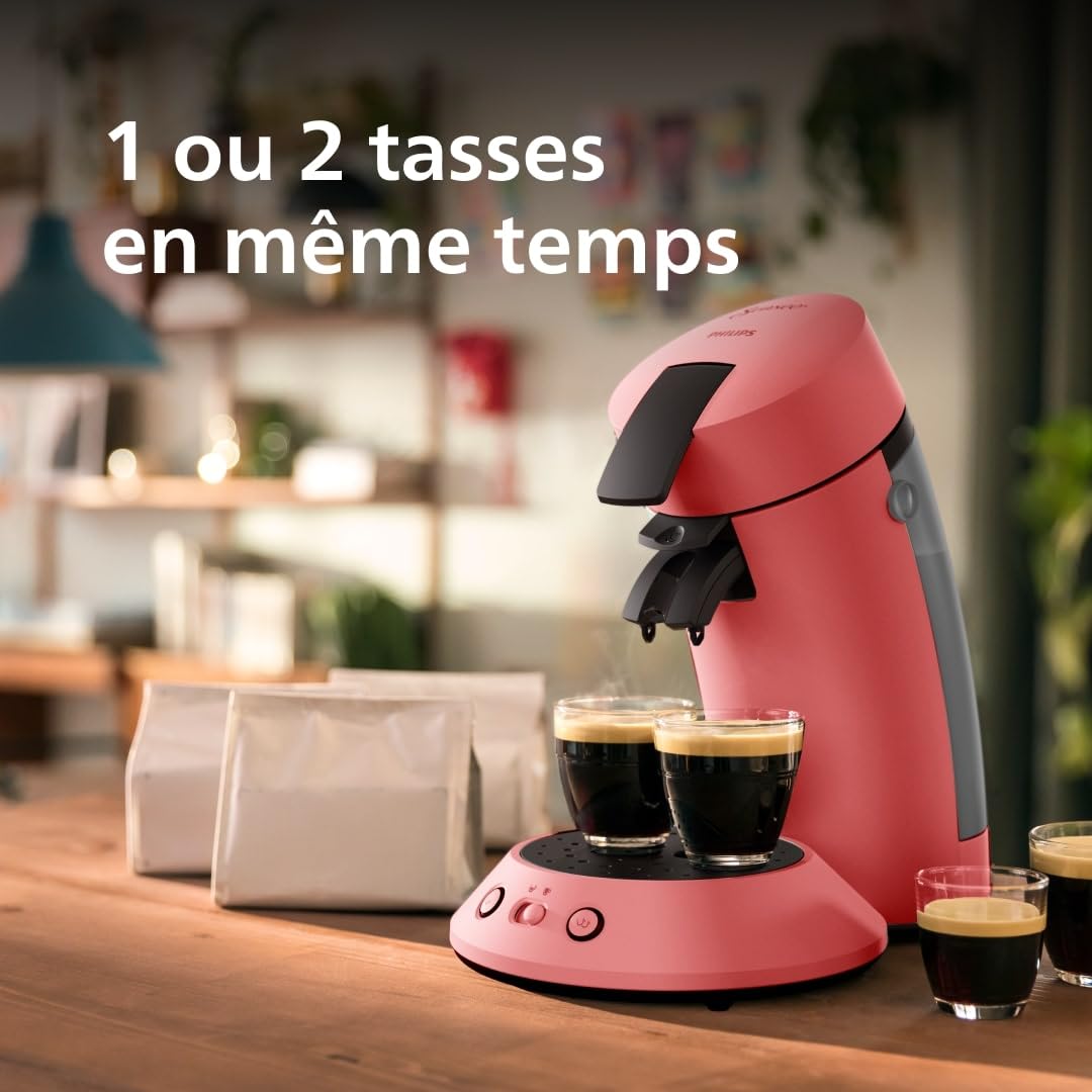 Machine à Café à Dosettes Original Plus CSA210/35 – Rouge Tendre