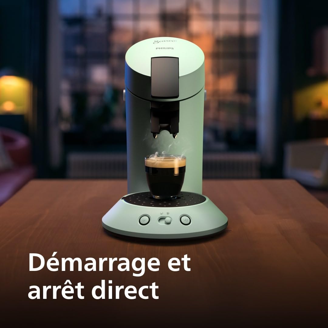 Machine à Café à Dosettes Original Plus CSA210/80 – Vert Désert, 2 Tasses