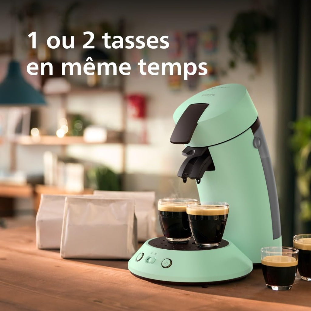 Machine à Café à Dosettes Original Plus CSA210/80 – Vert Désert, 2 Tasses