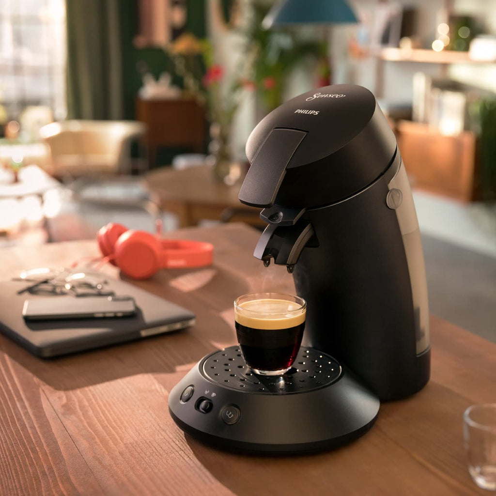Cafetière à Dosettes CSA210/22 – Noir Piano, Technologie Boost
