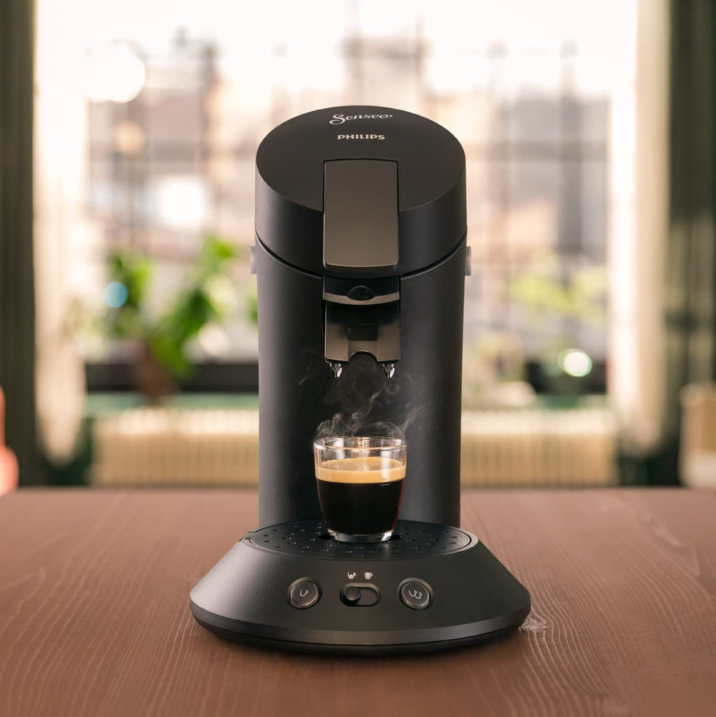 Cafetière à Dosettes CSA210/22 – Noir Piano, Technologie Boost