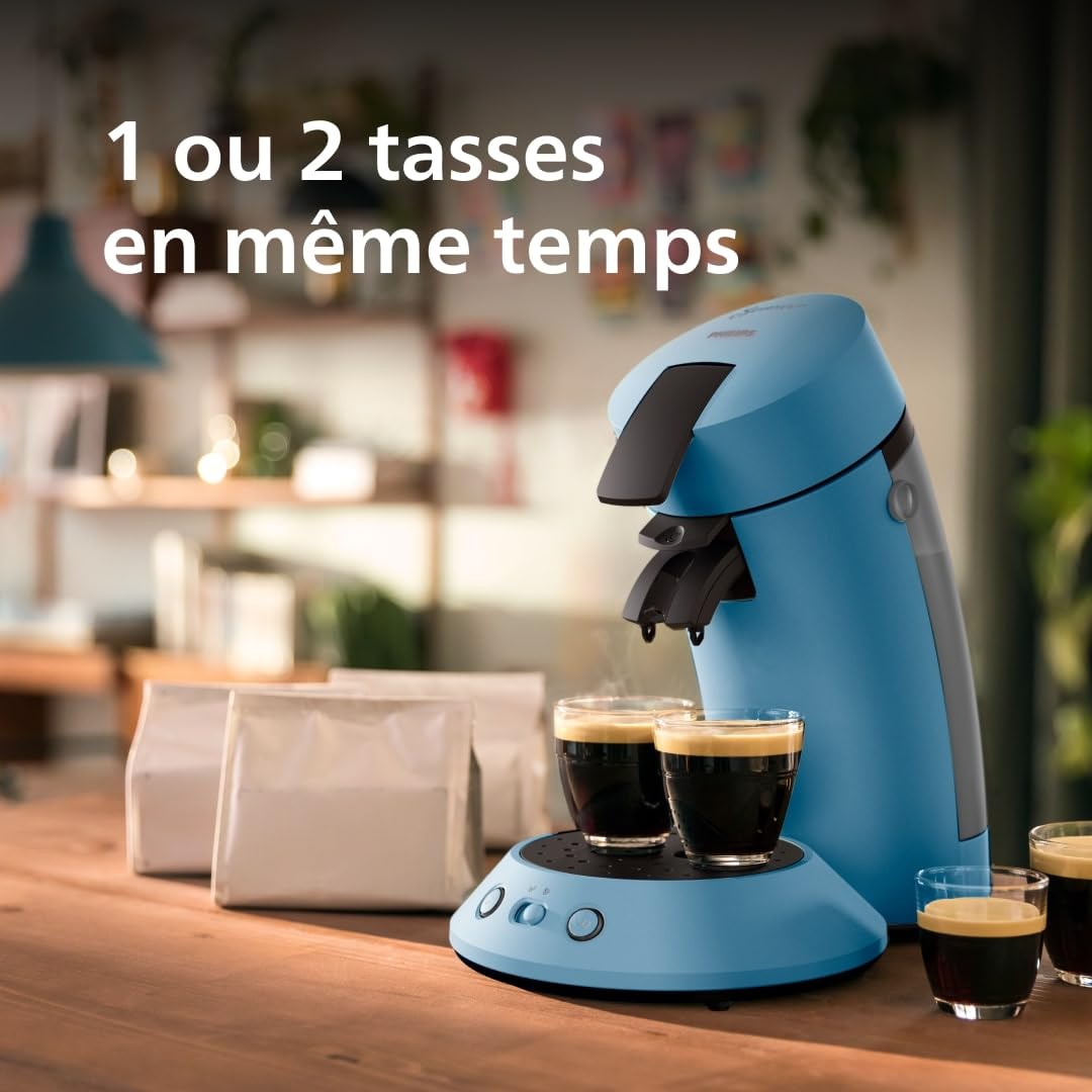 Machine à Café à Dosettes Original Plus CSA210/00 – Bleu Paon