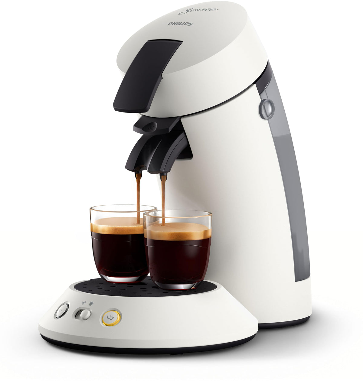 Machine à Café à Dosettes Original Plus CSA210/11 – Blanche, Finition Mate