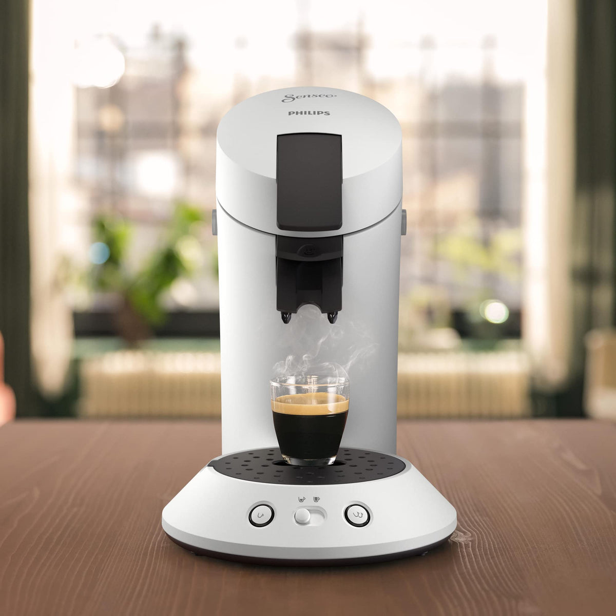 Machine à Café à Dosettes Original Plus CSA210/10 – Blanc, Technologie Boost