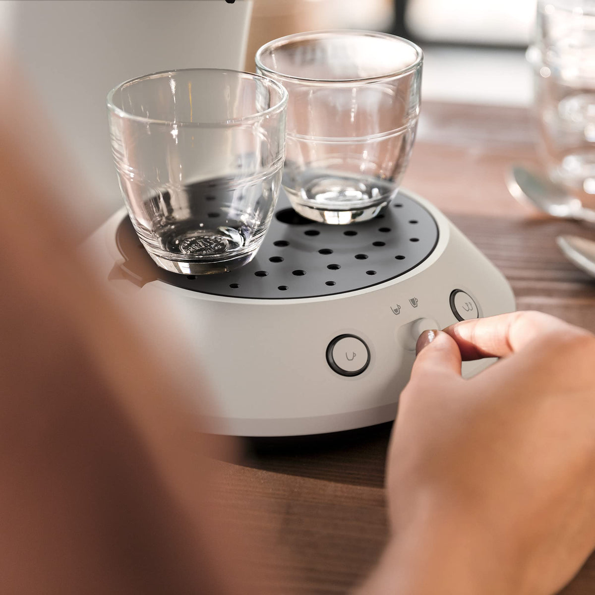 Machine à Café à Dosettes Original Plus CSA210/10 – Blanc, Technologie Boost